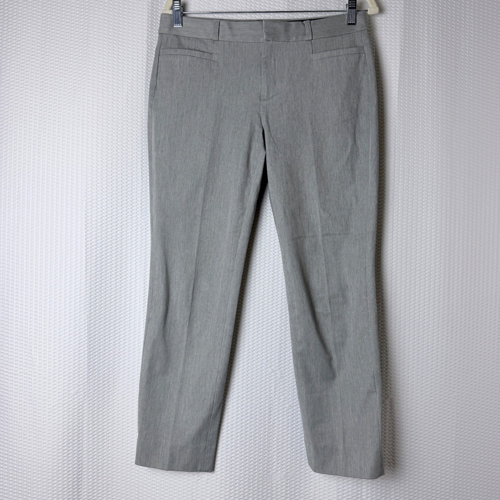 Banana Republic Sloan Curvy Fit Pants Womens 6 Gray Ankle‎ Slim Career Stretch